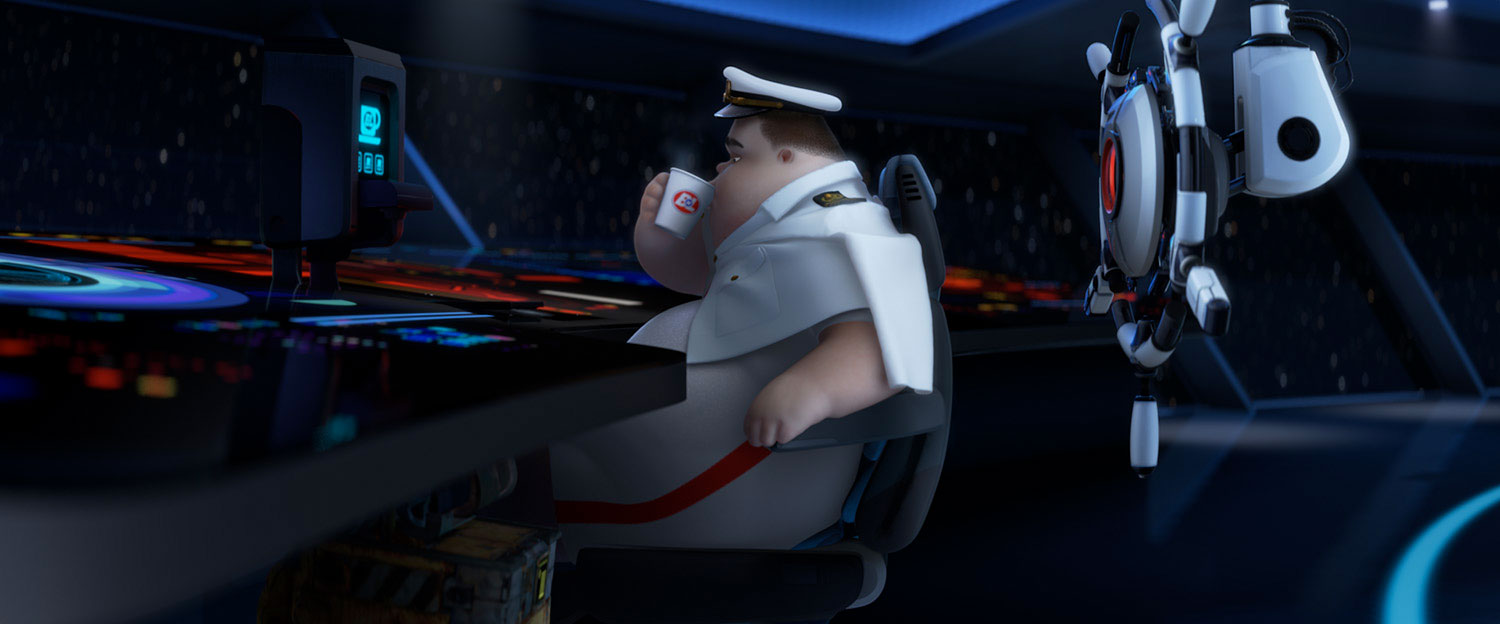 Wall-E with the Captain
