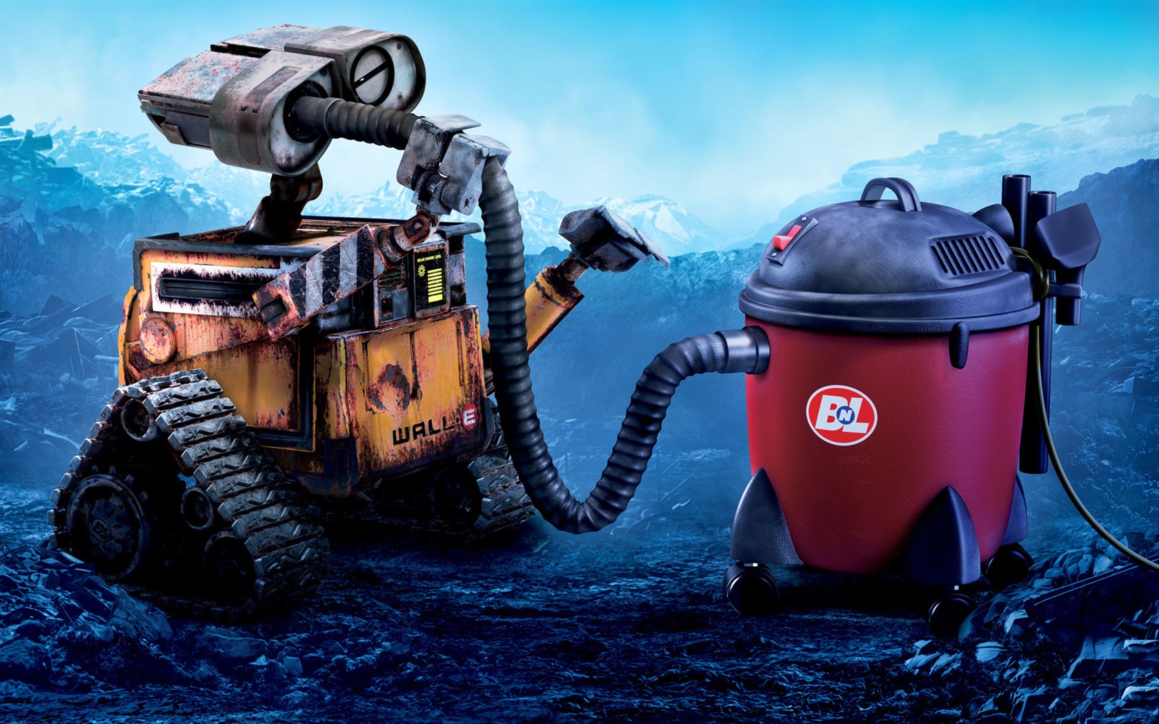 Wall-E like a vacuum robot